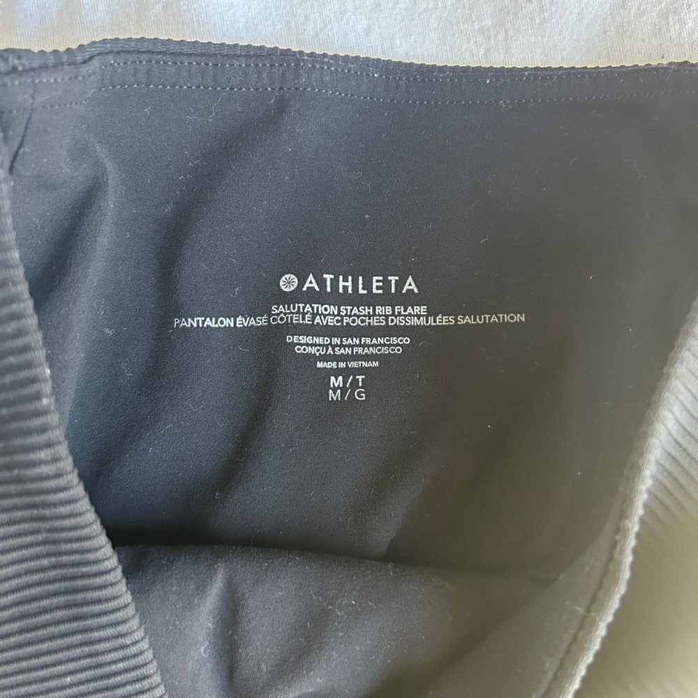 Athleta Salutation Rib Flare Pants Size Medium Long